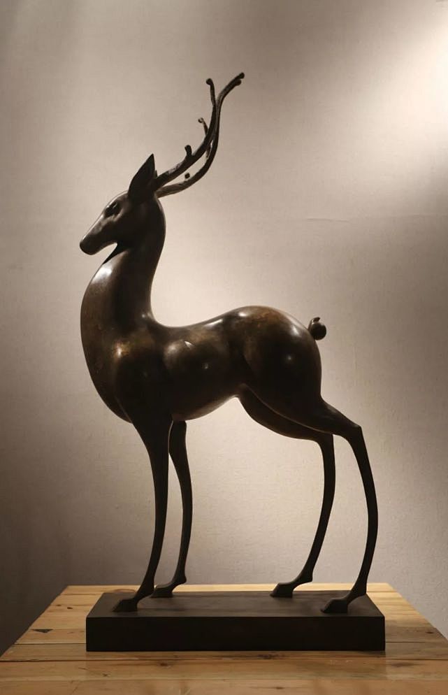 九色鹿，铸铜