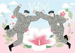 格斗锻炼操练士兵军官战士人物插画格斗|锻炼|操练|士兵|军官|人物|插画