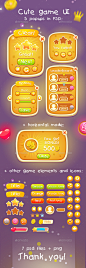 Casual Cute Game UI Asset - User Interfaces Game Assets