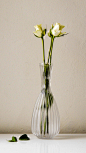 几支花束，配上一只玻璃瓶，简单又随意，让你的餐桌，立刻充满诗意。