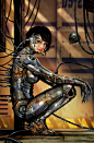 Battle Angel: a painting inspired by Sorayama's "Sexy Robots". Featured on the cover of Heavy Metal magazine's Nov issue.: 