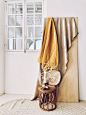 Plywood and linen for a warm feel