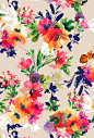 bright florals: 