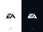 EA brand identity monogram identity gaming logo gaming ea electronic arts