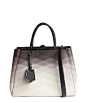 Fendiblack and ivory ombre pattern detail &#;0392Jours&#;039 medium shopper tote