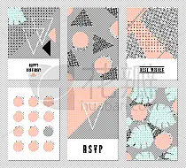 式样,抽象,贺卡,创造力,鸡尾酒,华丽的,请柬,热带雨林,粉色,几何形状