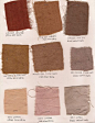 //FOLK FIBERS natural dye swatches  *suddenly loving these colors. Very un-me.