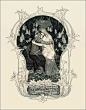 Trsitan and Isolda: Richard Wagner's symphonic poem, by Franz Stassen, 1900