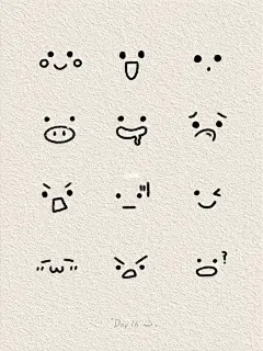 上课传纸条小表情｜手绘简笔画16/100