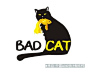 极简以猫为创意logo标志设计欣赏|标志设计欣赏-中国LOGO制作网 #采集大赛#