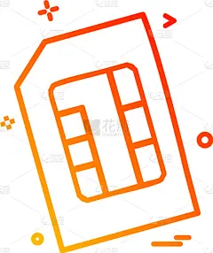 人造的,SIM卡,智慧,设计师,计算机图标,中央处理器,轮廓,登月舱,颜色,计算机