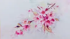 水彩---樱花-梨花-桃花-海棠花、梅花 - 高清图片，堆糖，美图壁纸兴趣社区
