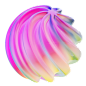 Spiral Abstract Shape 3D Icon