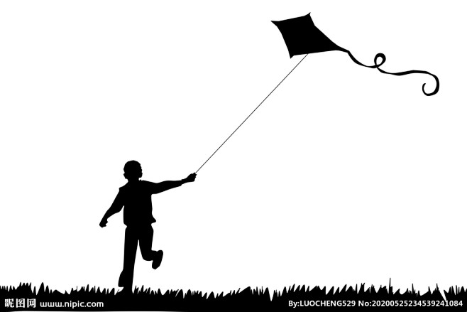 放风筝剪影
