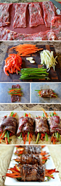 Balsamic Glazed Steak Rolls