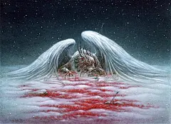 人气插画师杉泽，手绘《山海经》孤雪·穷奇