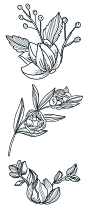 1038水彩星空太阳月亮动物字母装饰幻想插画图案背景设计线描线稿-淘宝网