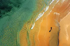 海滩海岛创意摄影图片