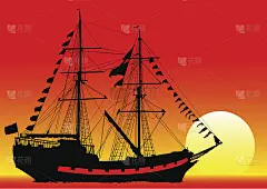 船在太阳