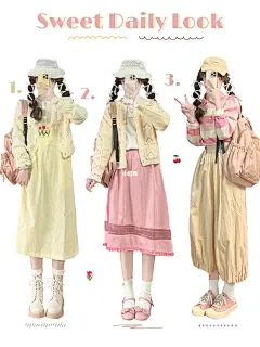 春天の花依旧会绽放！秋日少女心出游穿搭~ : 嗨 ~这里牙牙！ 来晚了嚯嚯 发现要放假啦✨偶然来的穿搭灵感，是有宝贝问俺旅游穿搭，索性分享一下俺即将带去泸沽湖穿の几套衣服！【粉嫩系穿搭合集】希望对你们有帮助嘿嘿~ — 粉色双肩包【salon