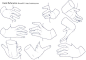 手のイラスト資料集 -Hand Reference | Hato King