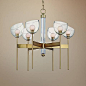 Hudson Valley Davis 26 1/2" Wide Aged Brass 6-LED Chandelier