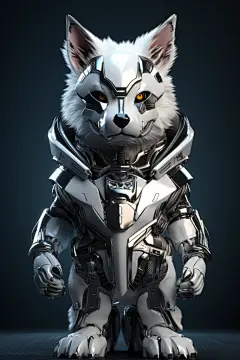 电子科技创意立体十二生肖狗动物模型图片