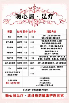 足疗  - 源文件下载【酷图网】足疗,价格,海报,宣传,按摩,按摩店,足疗店,暖心阁