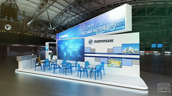 【Gazprombank 】展台设计分享...