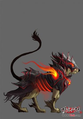 十二生肖坐骑原画狗