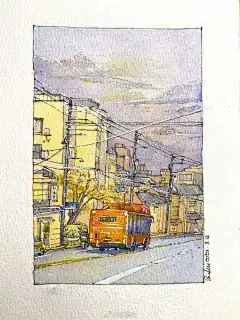 #手绘插画##遇见艺术# 投稿:@格格巫的可乐子 |

钢笔淡彩
#钢笔淡彩# ​​​​