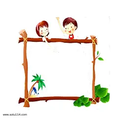 卡通手绘木头边框图片png免抠元素边框纹理背景装饰免扣图片