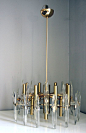 1960's Hollywood Regency Sciolari Chandelier: 