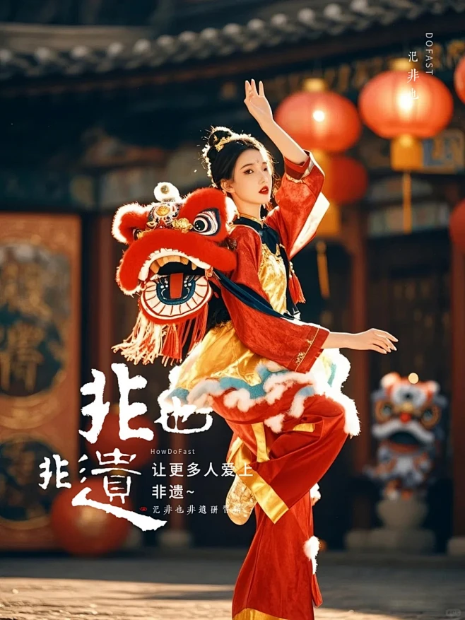 眼前一亮！非遗舞狮谁不爱？趁年轻一定要试_6_氾非也_来自小红书网页版-花瓣网