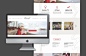 Salon Website : Salon website design with original icons and minimalistic background illustration