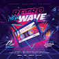 This contains an image of: Party Flyer Retrowave