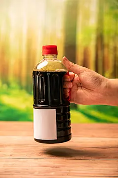 大瓶酱油调味料佐料厨房用品摄影图