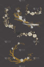 式样,壁纸,垂直画幅,边框,纺织品,绘画插图,古老的,艺术品,墨水,夏天