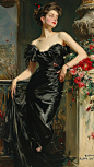 油画：Portrait of Madame Gautreau_1_張曉東_来自小红书网页版