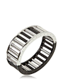 DALL'AVA JOAILLERIE - BRUSHED COLUMN MECHANICAL BRACELET - LUISAVIAROMA - 