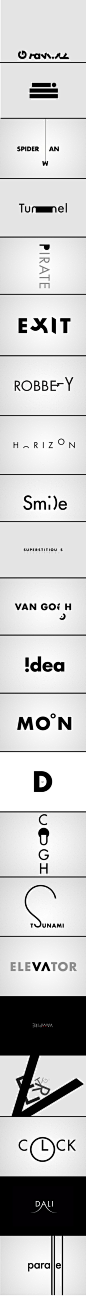 Clever typo logo's