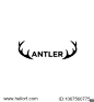 antlers deer logo vector designs