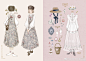 时常与少女们分享的插画师「fouatons」出版了中文版的《铃兰街的洋装店》[心]
画风细腻、色调舒适，服饰的细节与搭配，是属于「fouatons」的独特美学