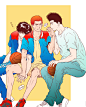 Tags: Anime, Id 5636105, Slam Dunk, Sakuragi Hanamichi, Sendou Akira, Rukawa Kaede
