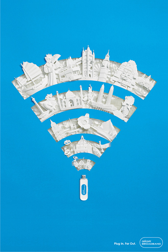 【创意广告】Celcom 无线网卡