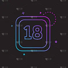 18岁到19岁,日历,历日,图标,分离着色,白昼,商务,进出港显示牌,事件,设计
