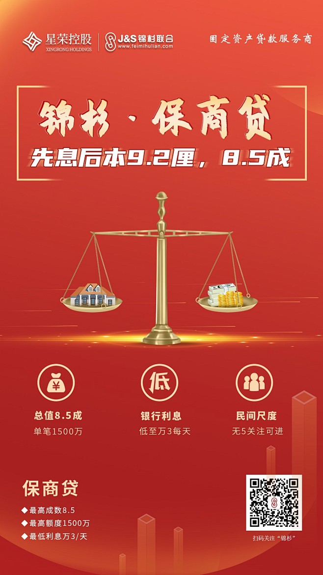 锦杉联合 房抵贷款 保商产品
