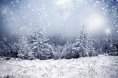 雪,冬天,山,节日,霜,背景,有包装的,天空,美