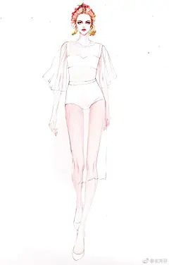 彩铅蕾丝案例步骤图@手绘控_ @手绘工场 @穿针引线官方微博 @服装画集中营 @服装设计手稿 ​​​​