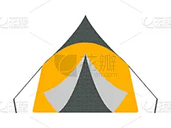 帐篷,设备用品,旅行者,地形,户外,夏天,组物体,小的,旅游,休闲